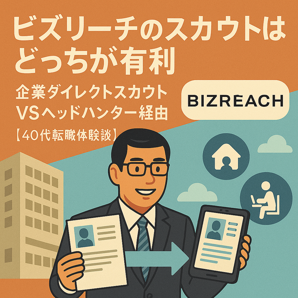 企業からのダイレクトスカウトとヘッドハンターどっちが良い？